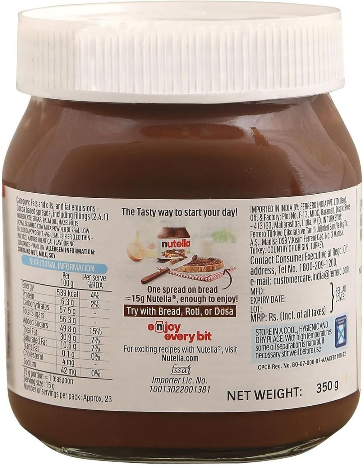 Image of nutella Chocolate Hazelnut Spread (Imported)