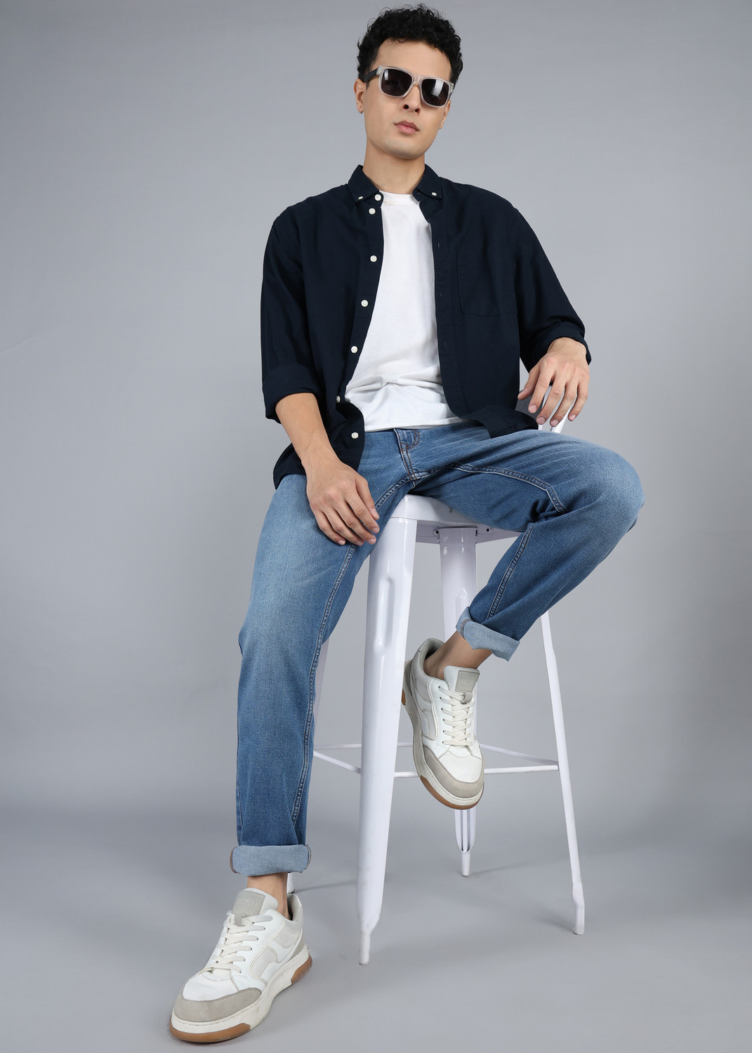 Image of U.S. Polo Assn. Denim Co. Tapered Fit Men Blue Jeans
