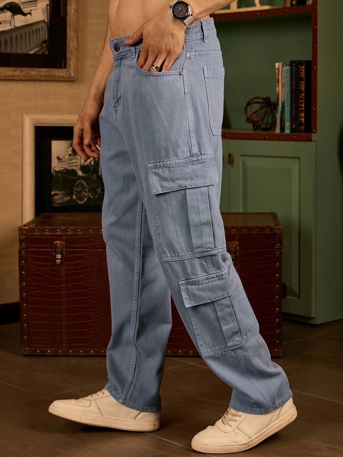 DENNISON Relaxed Fit Men Grey Jeans - Image 2