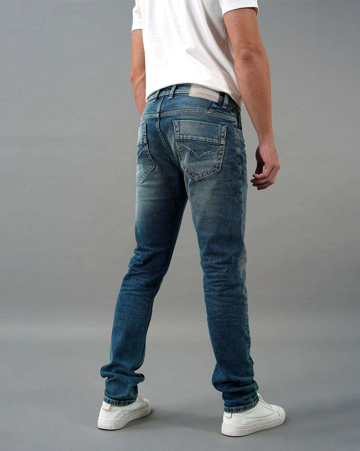 Image of ROOKIES Slim Men Dark Blue Jeans