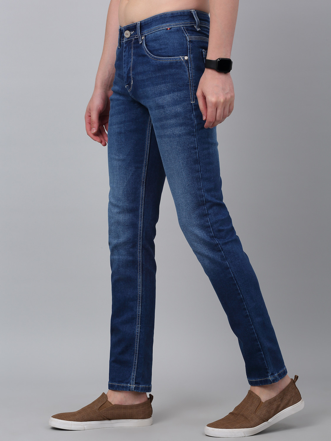 Image of CANTABIL Super Skinny Men Blue Jeans