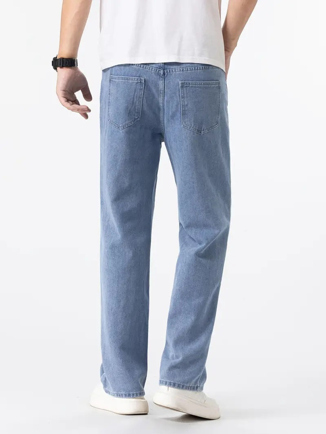 Image of HEARTLESS Straight Fit Men Light Blue Jeans