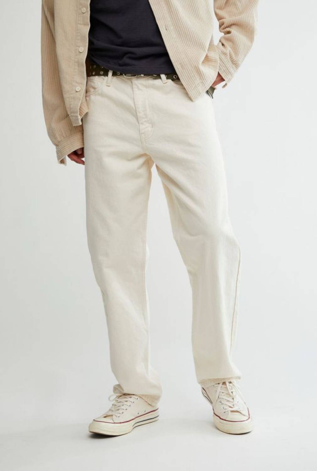 RileyRush Loose Fit Men Beige Jeans - Image 5