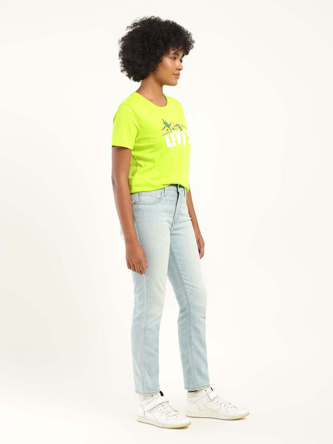 Image of LEVI'S Straight Fit Women Blue Jeans