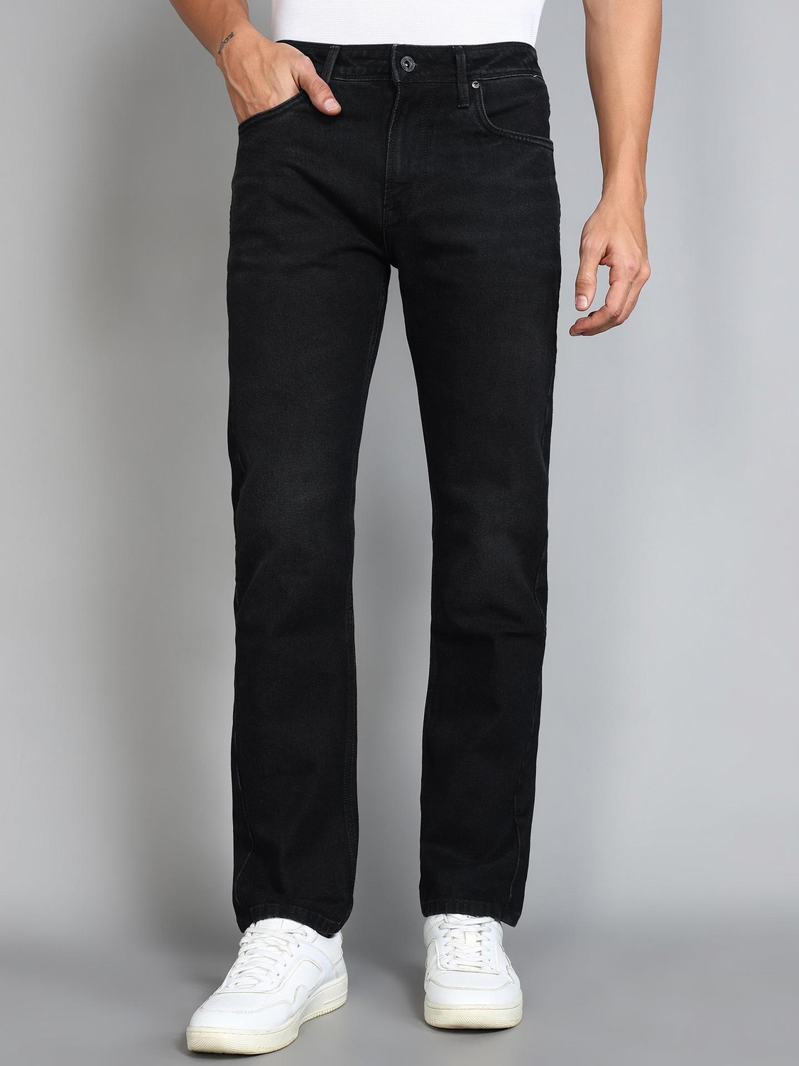 Image of KILLER Straight Fit Men Black Jeans