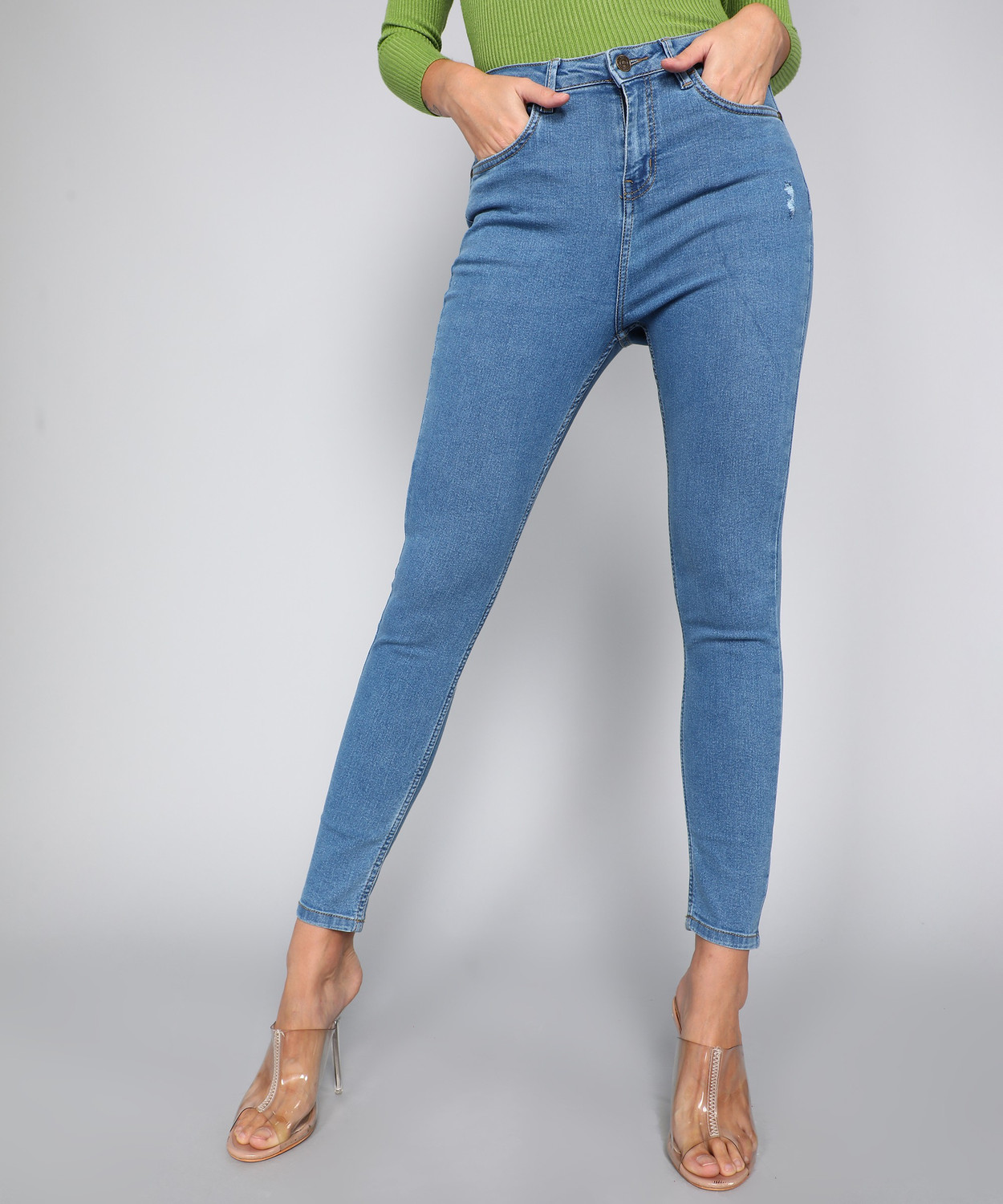 Image of METRONAUT by Flipkart Skinny Women Blue Jeans