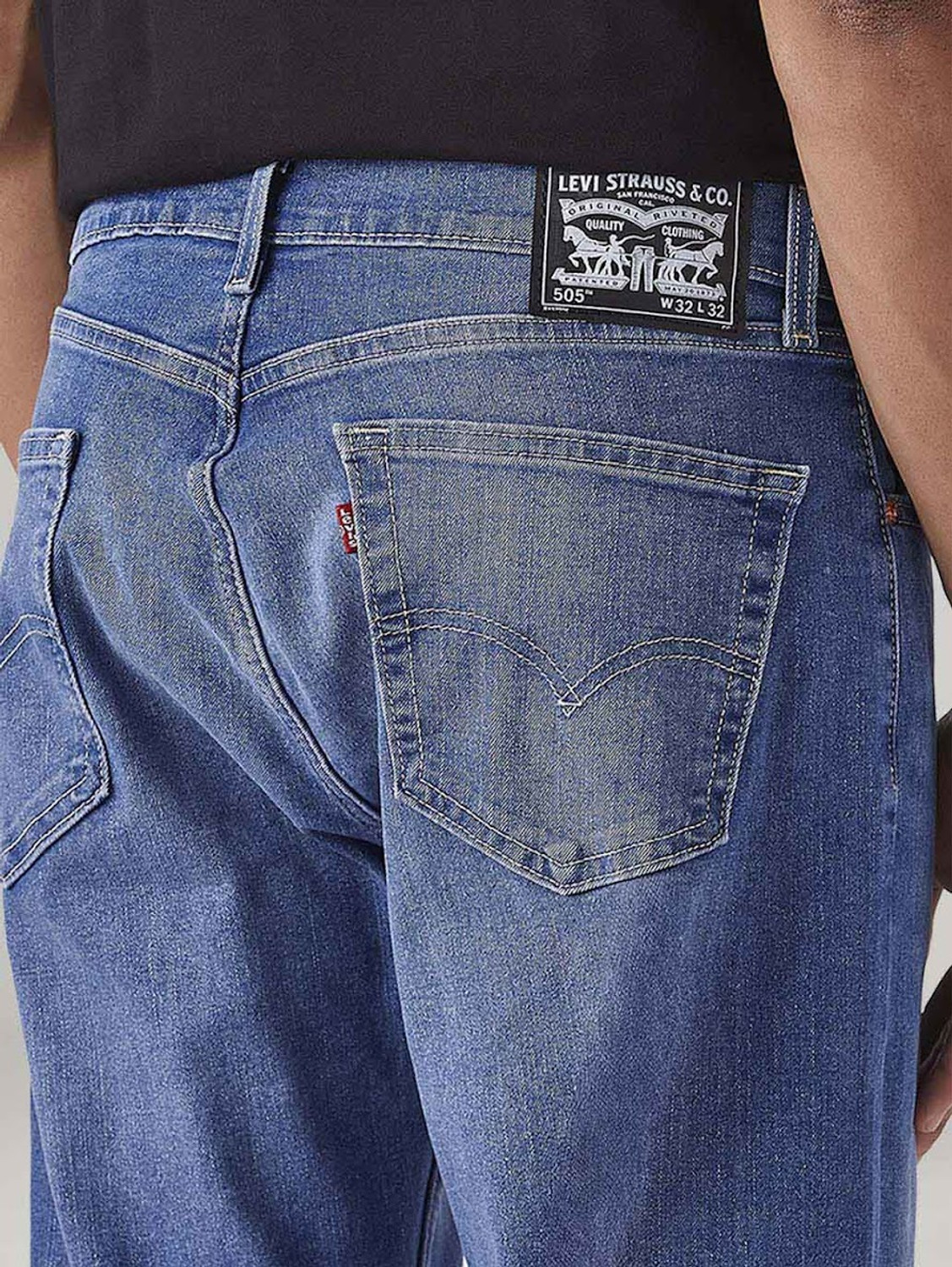 Image of LEVI'S Straight Fit Men Blue Jeans