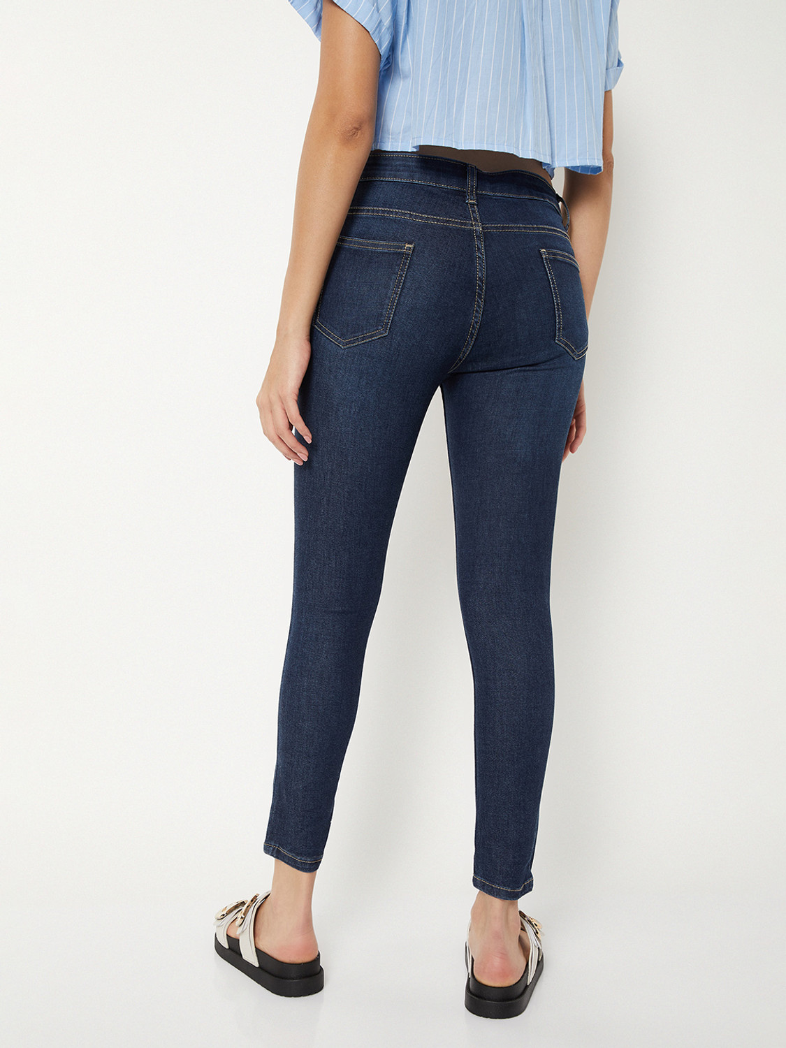 Image of MAX Regular Women Blue Jeans