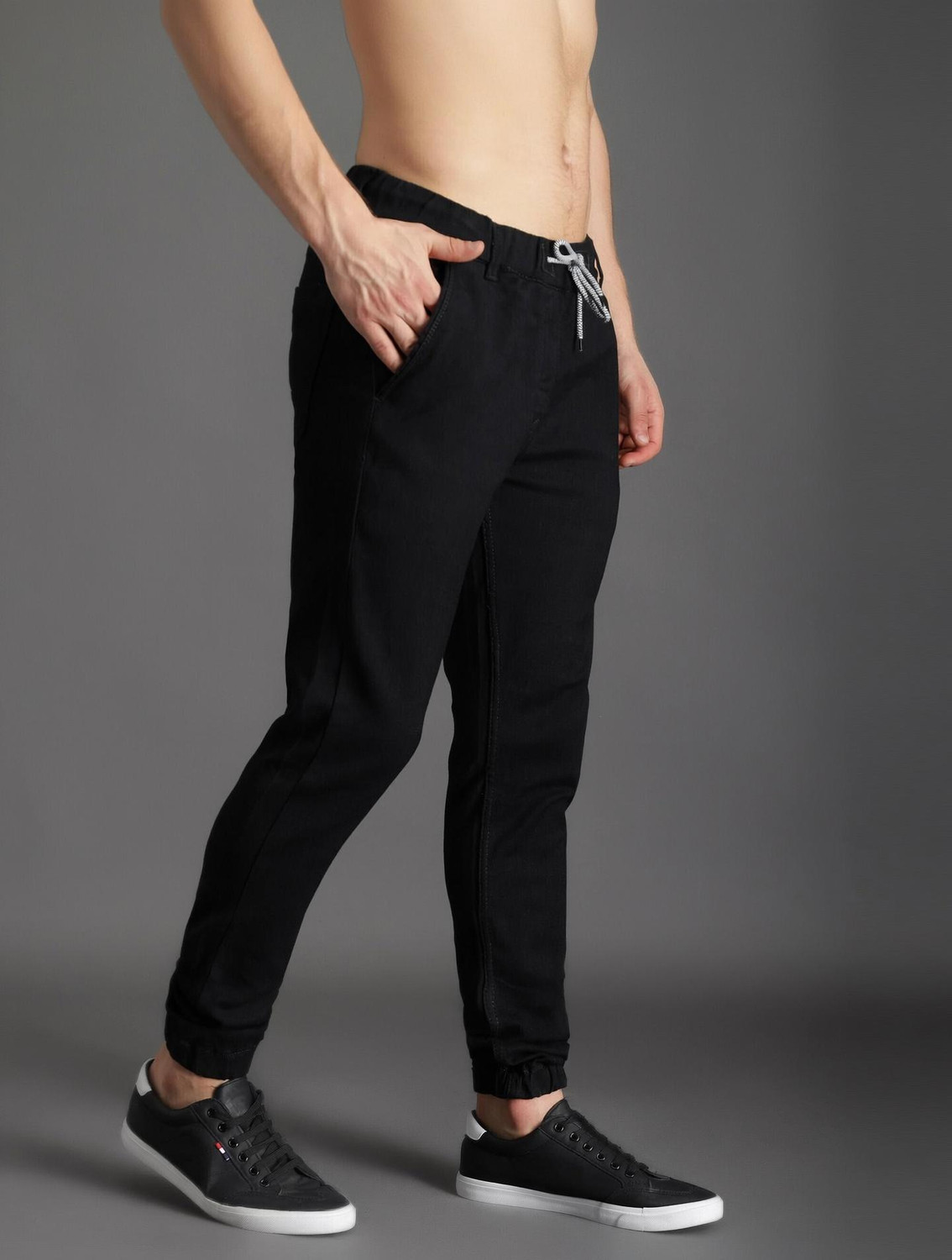 Image of ZAYSH Jogger Fit Men Black Jeans