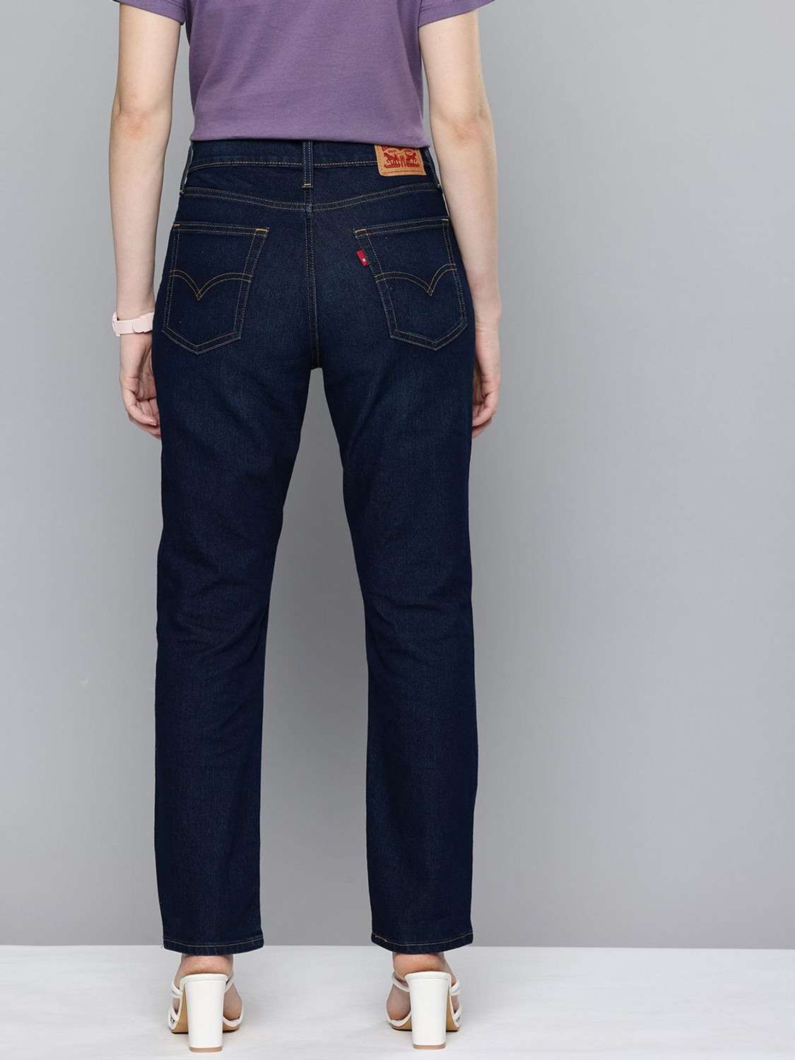 Image of LEVI'S 710 Straight Fit Women Blue Jeans