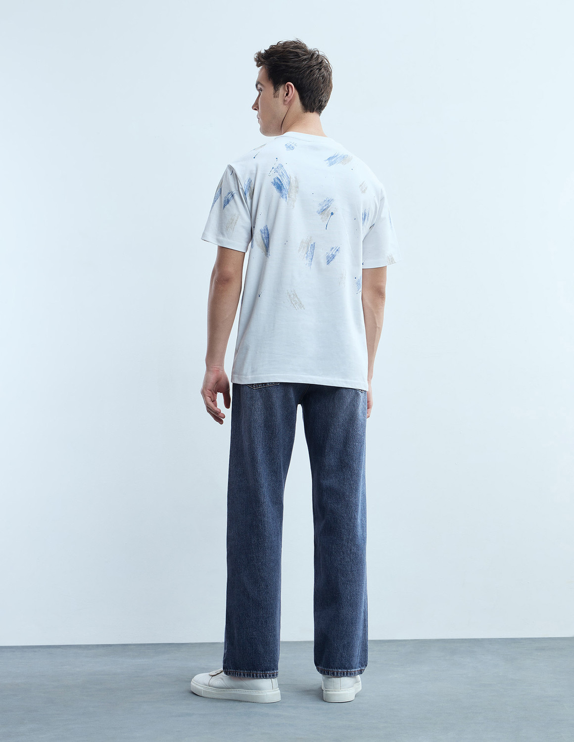 Image of FLYING MACHINE Loose Fit Men Blue Jeans