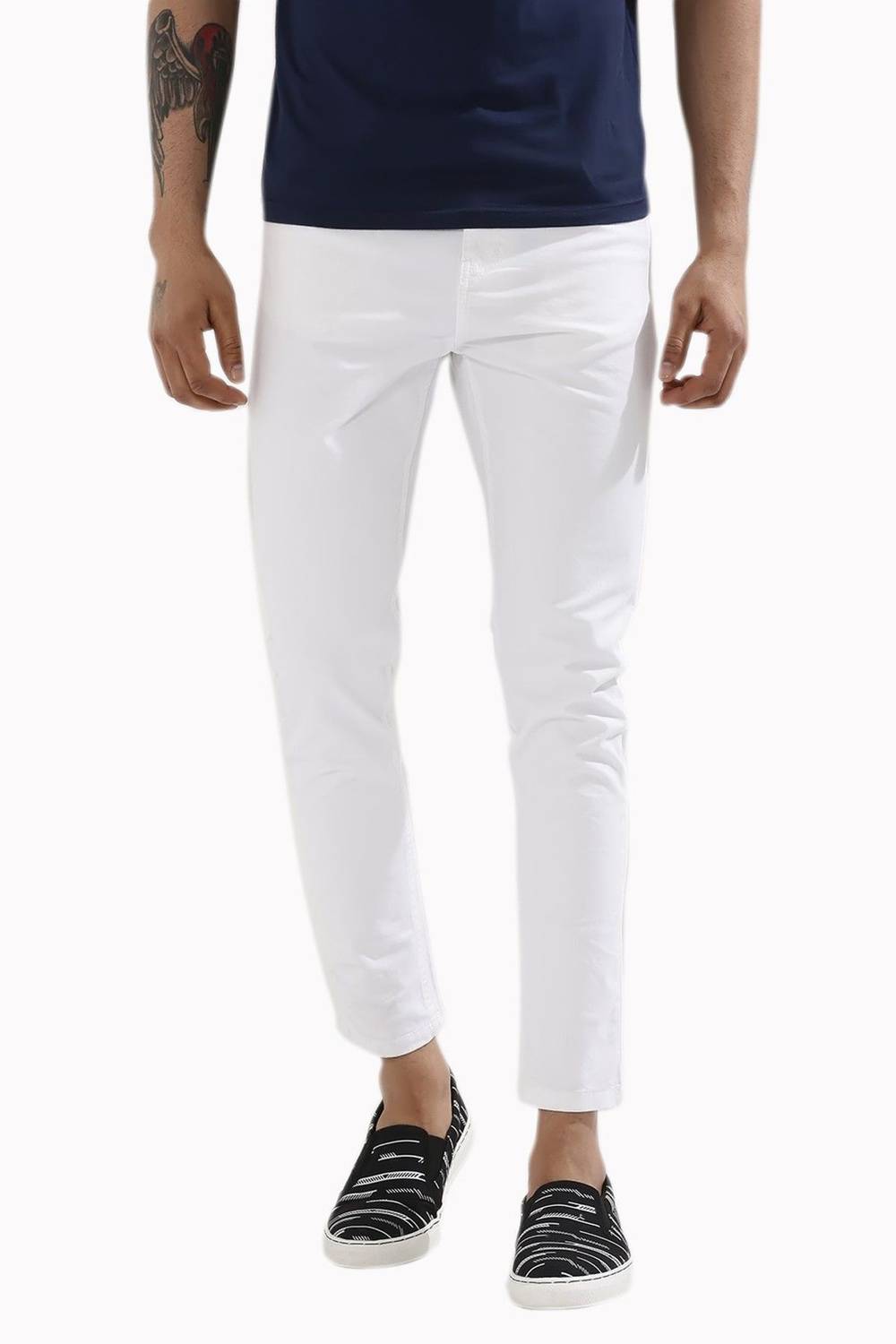 CALCIUM Skinny Men White Jeans