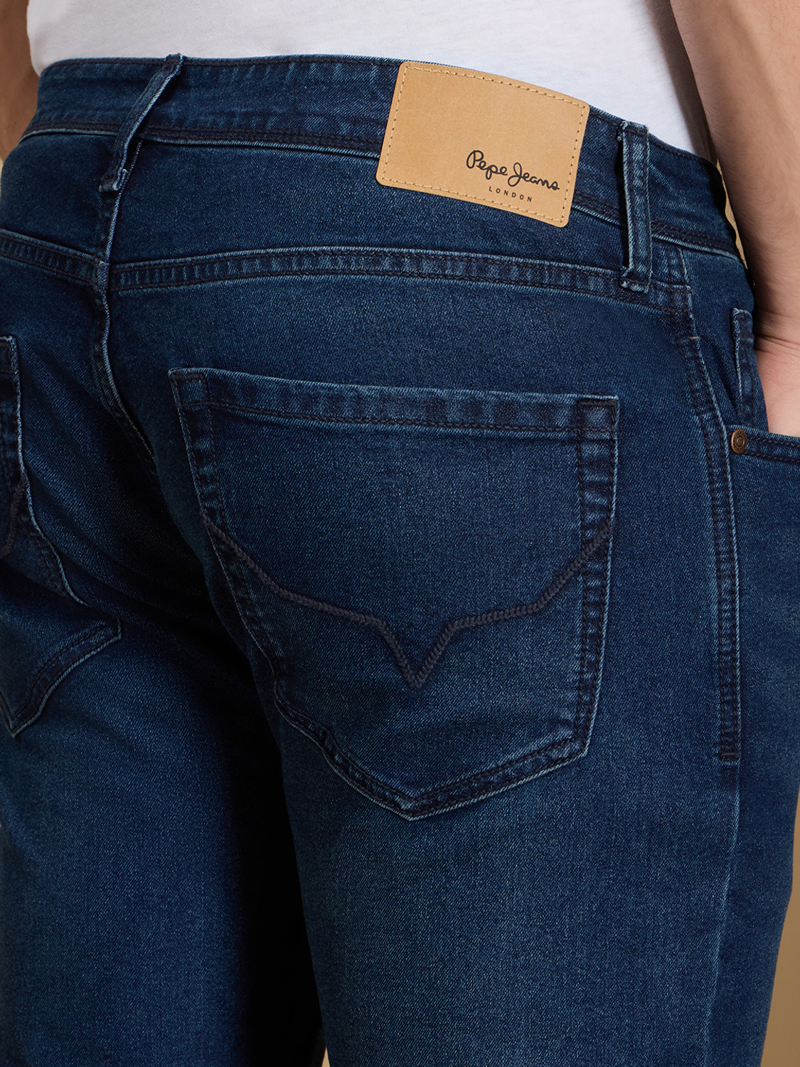 Image of Pepe Jeans Slim Men Dark Blue Jeans