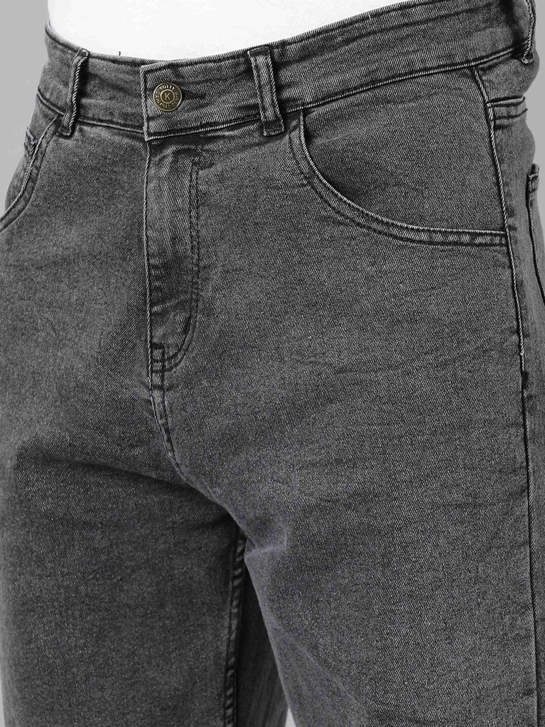 HIGH DENIM Straight Fit Men Dark Grey Jeans - Image 2
