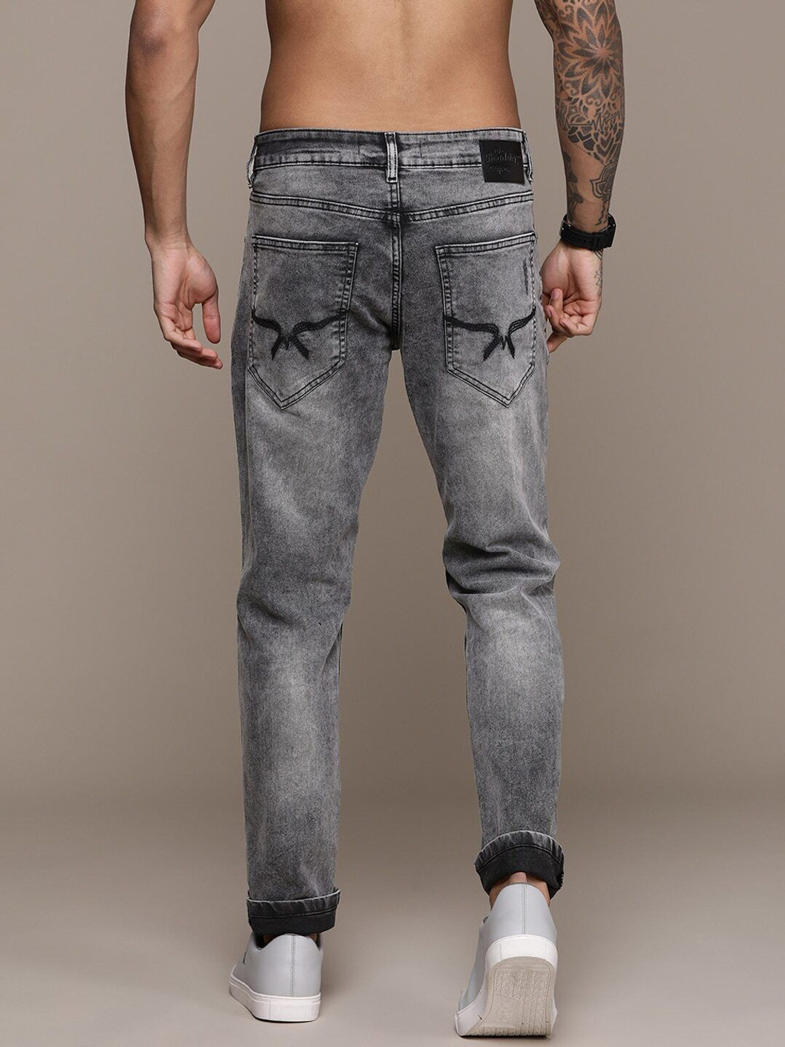 Image of Roadster Slim Men Grey Jeans
