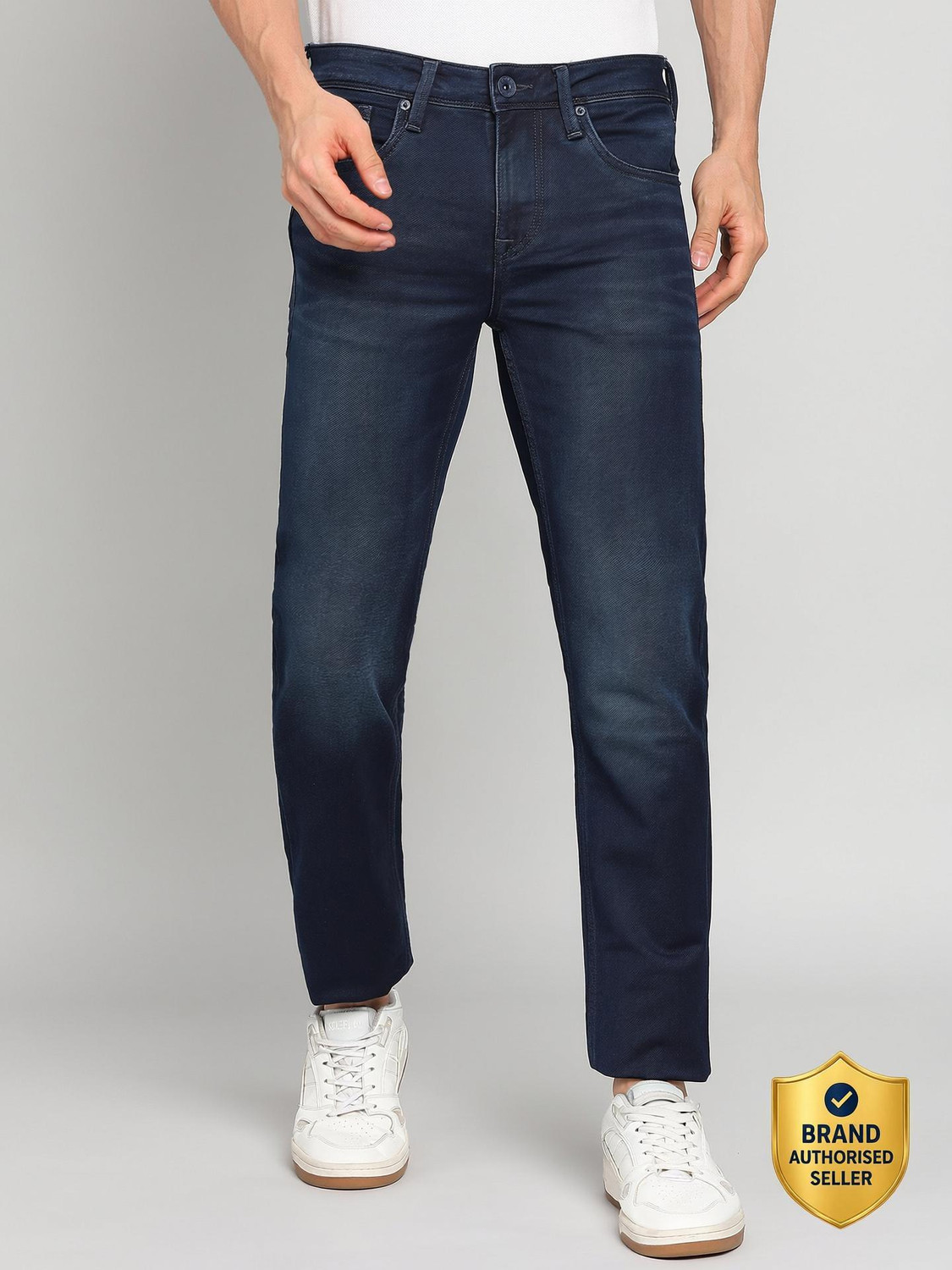 Image of INTEGRITI Slim Men Dark Blue Jeans
