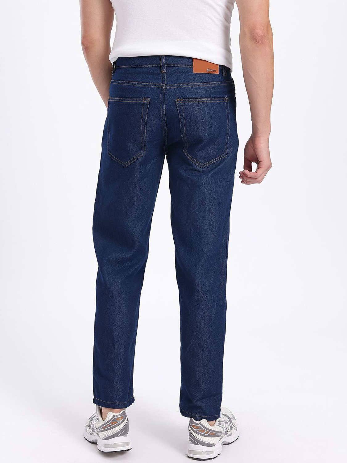 Image of Glitchez Straight Fit Men Blue Jeans