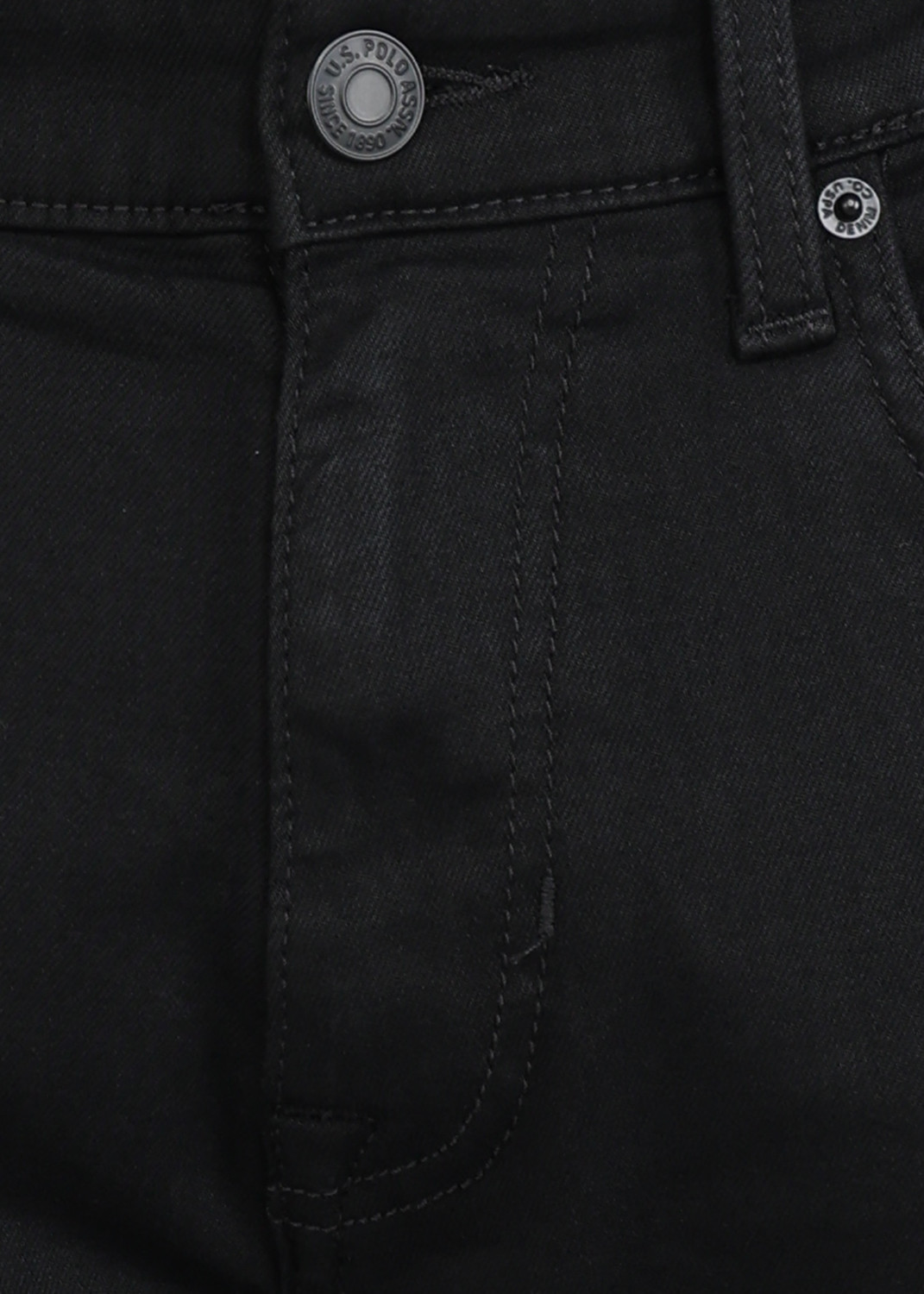Image of U.S. Polo Assn. Denim Co. Tapered Fit Men Black Jeans