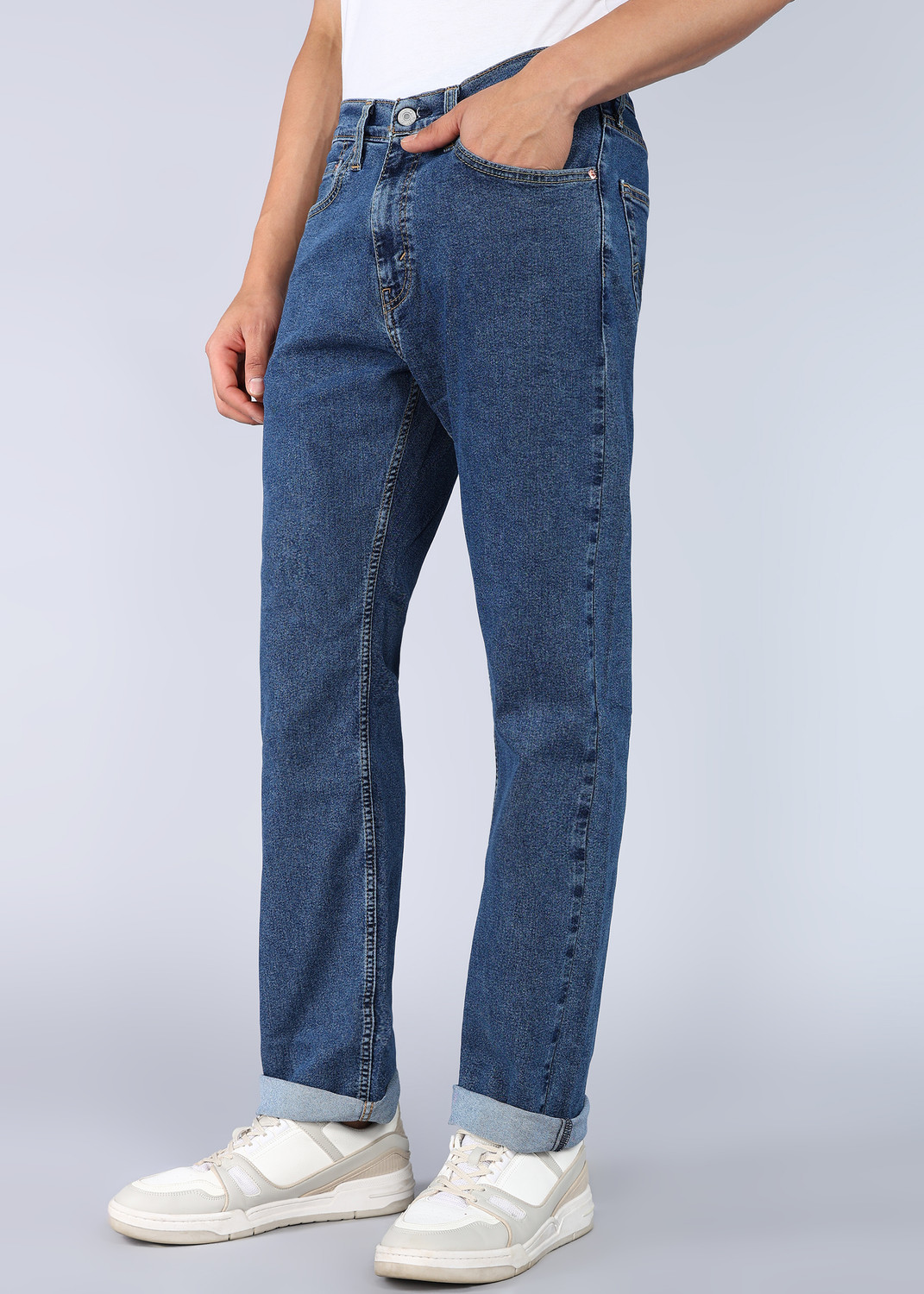 Image of LEVI'S Straight Fit Men Blue Jeans