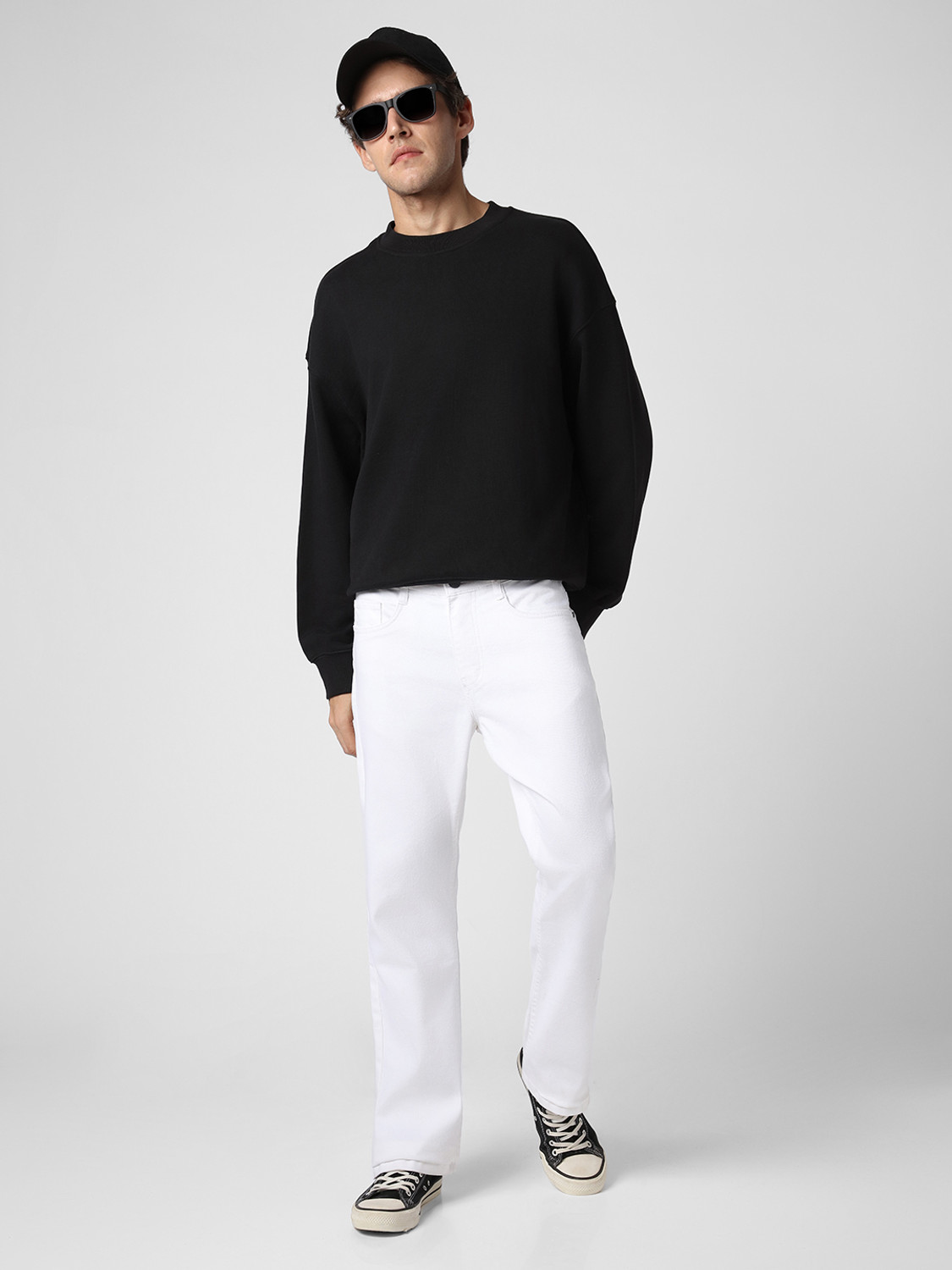 Image of Urbano Fashion Boot-Leg Men White Jeans