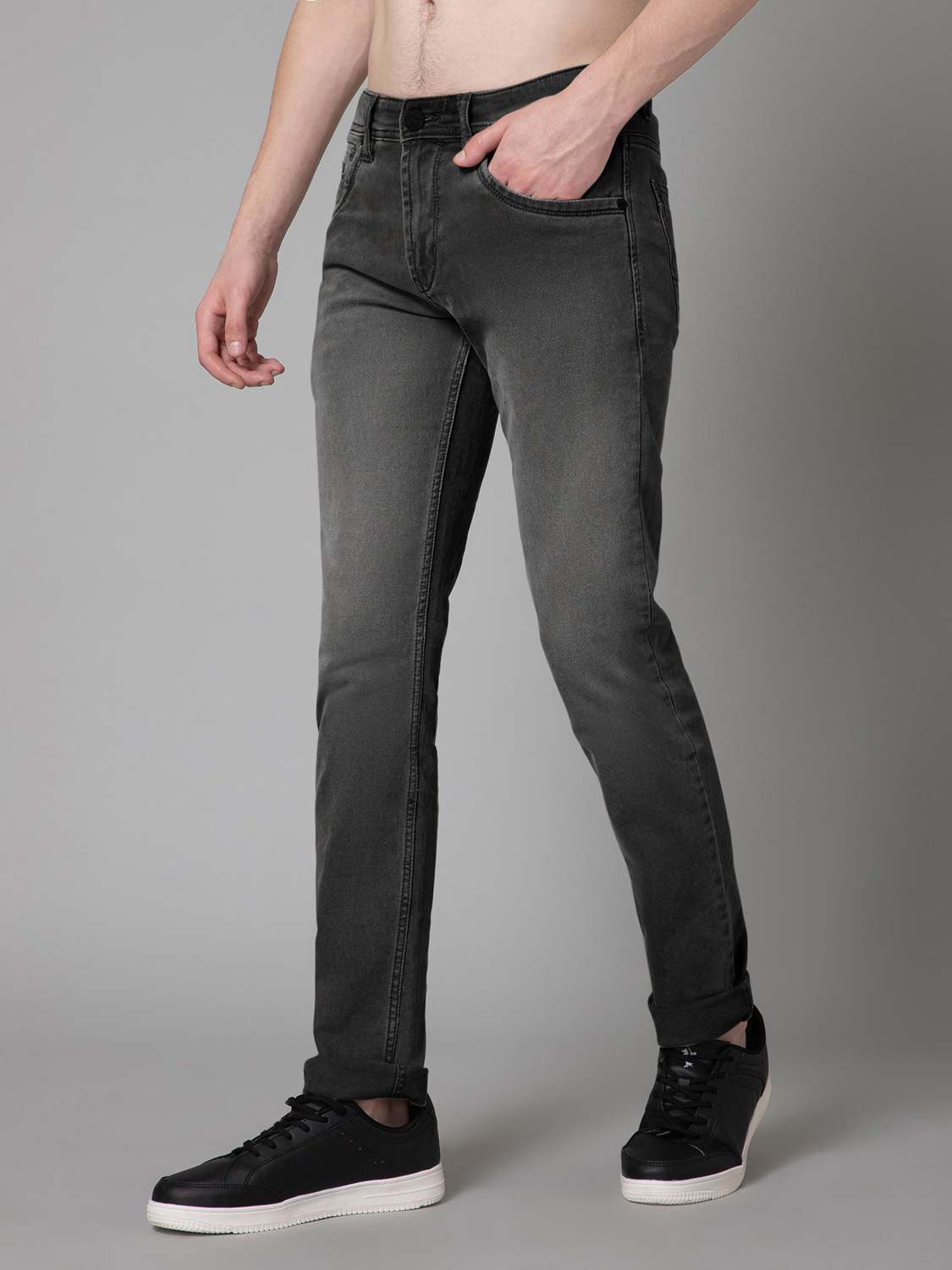 Image of CANTABIL Regular Men Black Jeans