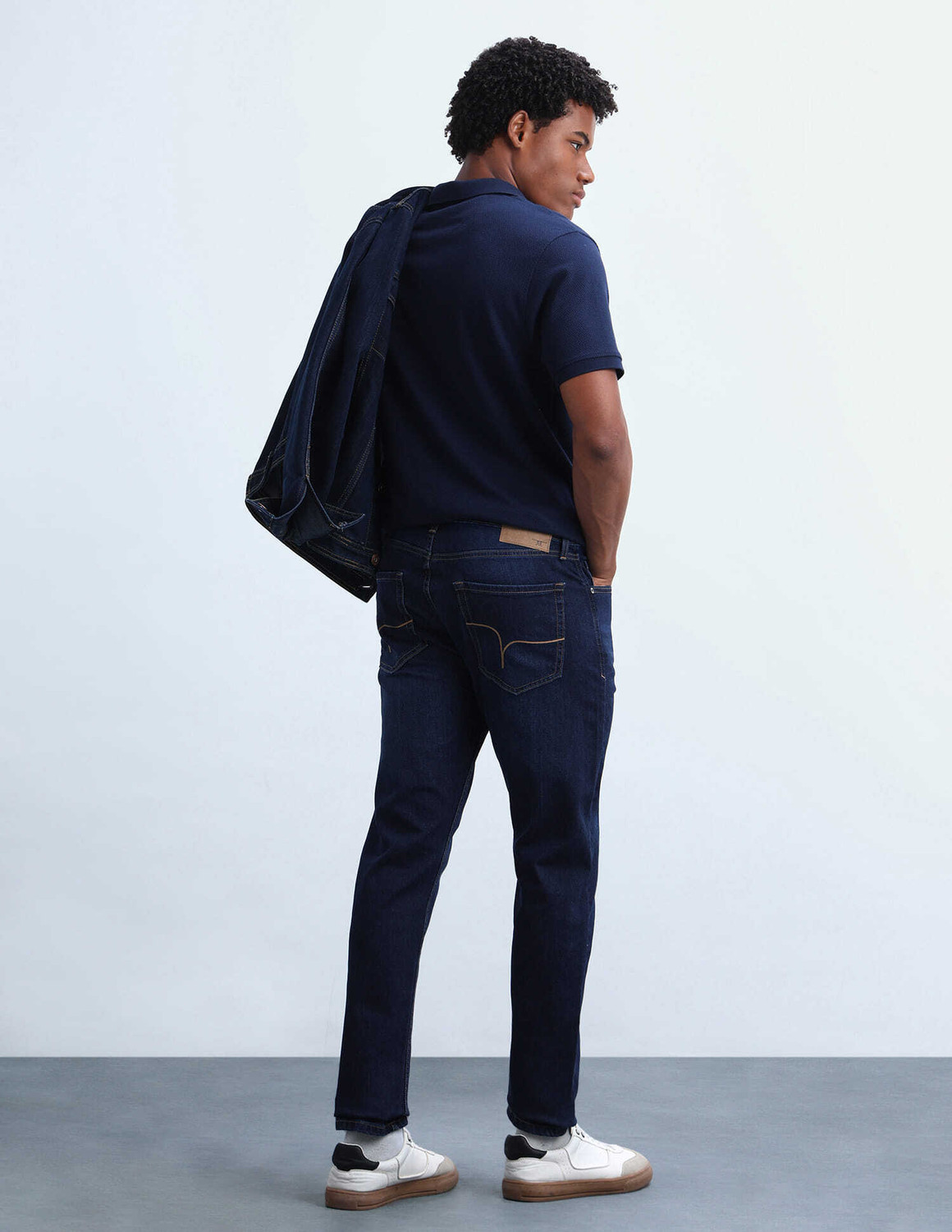 Image of FLYING MACHINE Slim Men Blue Jeans