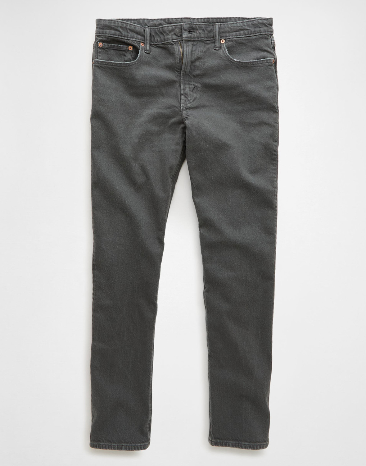 Image of American Eagle Straight Fit Men Grey Jeans