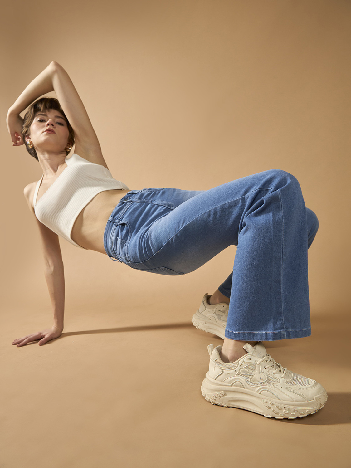 Image of Roadster Flared Women Blue Jeans