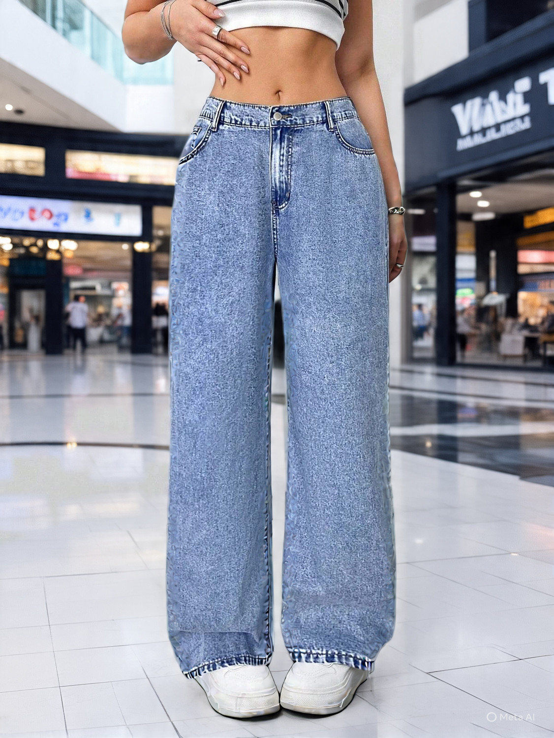 Image of METRONAUT Regular Women Light Blue Jeans
