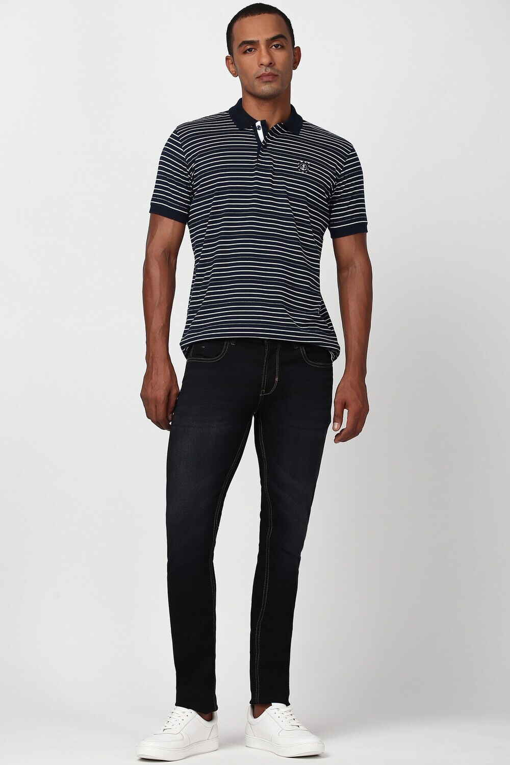 Image of PETER ENGLAND Skinny Men Black Jeans