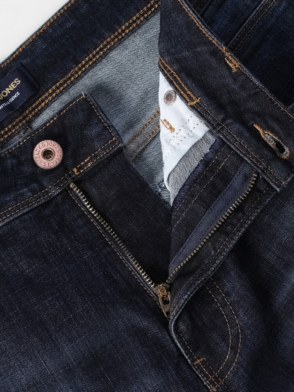 Image of JACK & JONES Boot-Leg Men Dark Blue Jeans