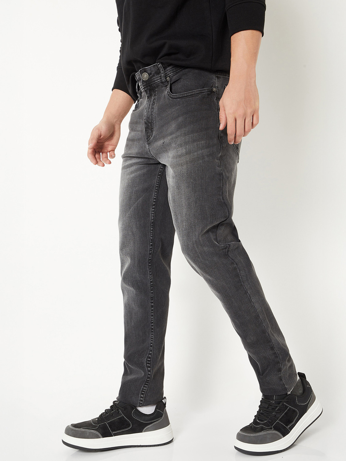 Image of MAX Regular Men Black Jeans