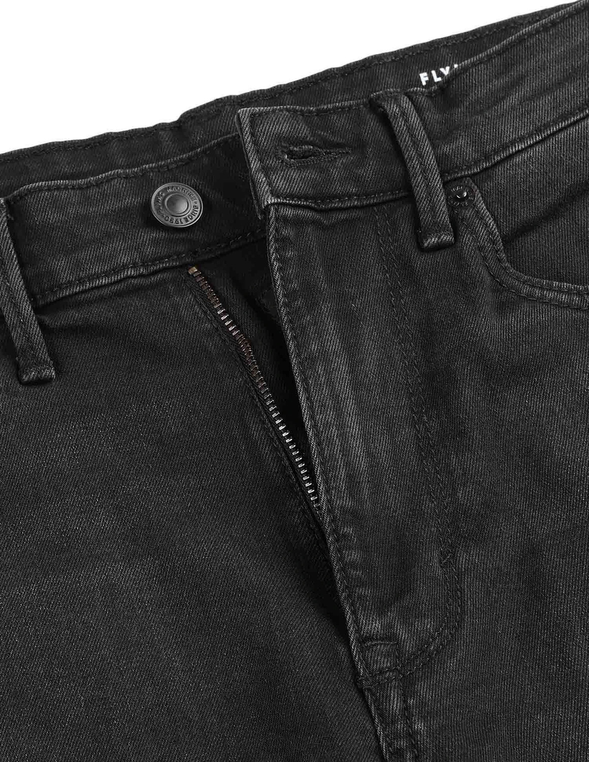 Image of FLYING MACHINE Boot-Leg Men Black Jeans