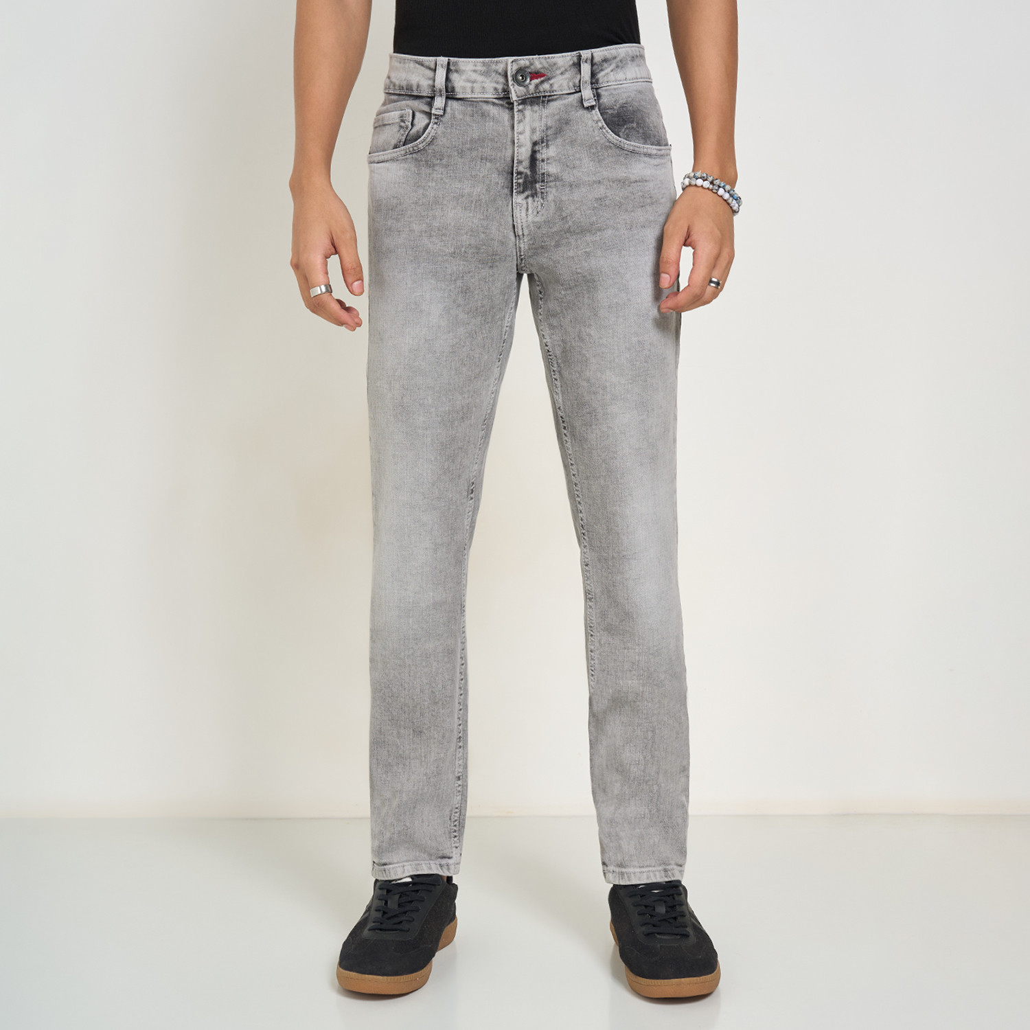 Image of SF Jeans by Pantaloons Regular Men Grey Jeans