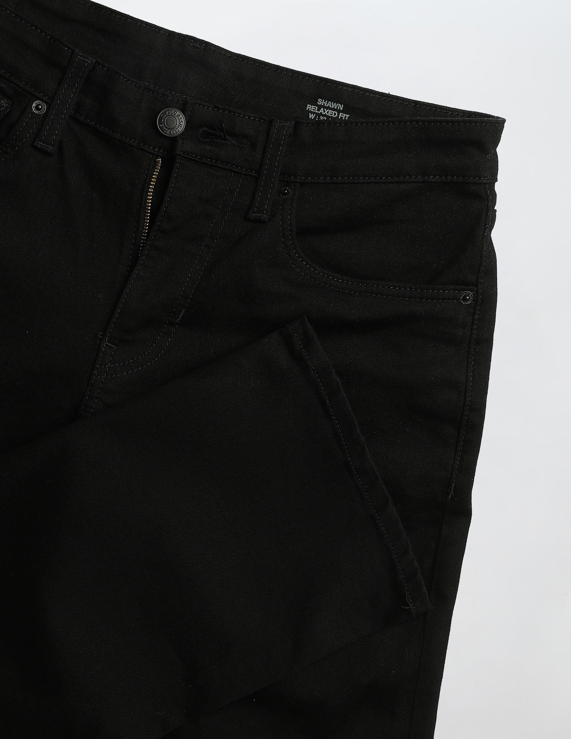 Image of U.S. Polo Assn. Denim Co. Relaxed Fit Men Black Jeans