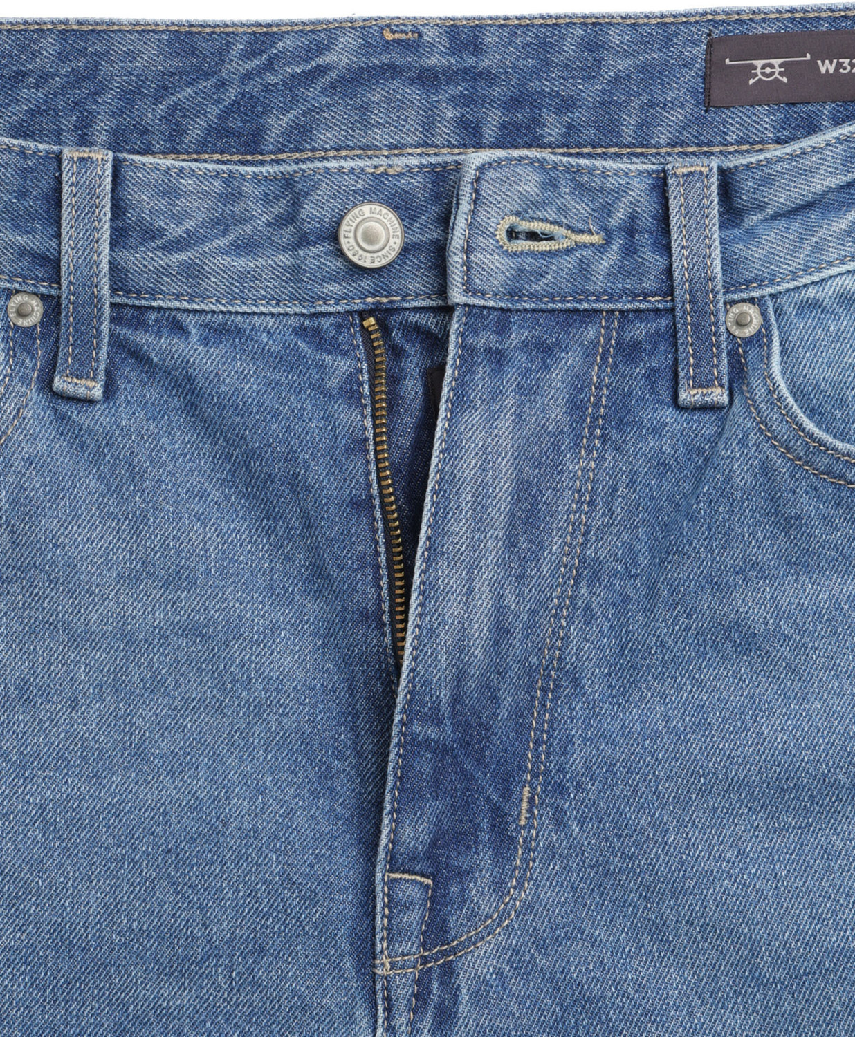 Image of FLYING MACHINE Loose Fit Men Blue Jeans