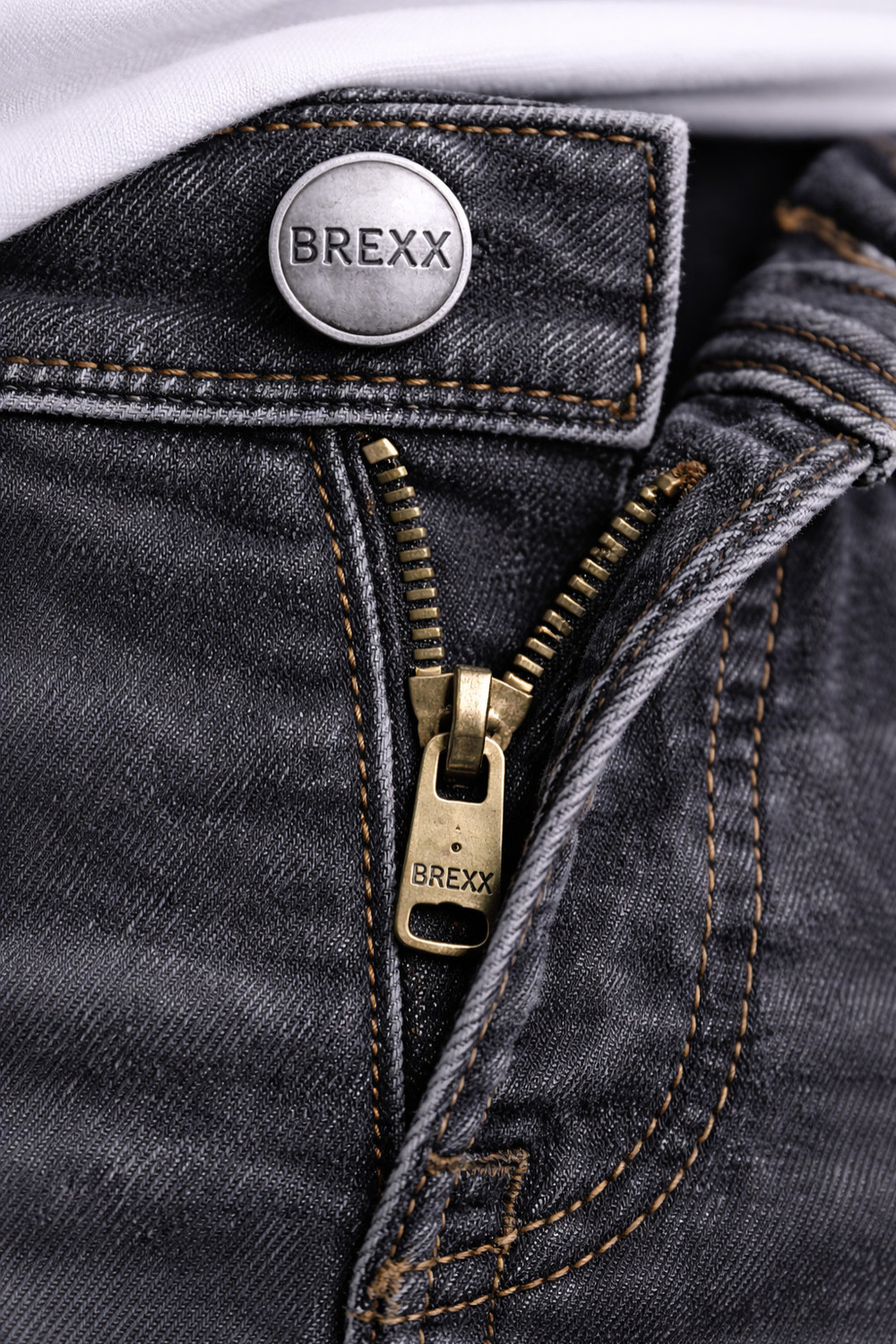 Image of BREXX Straight Fit Men Dark Grey Jeans