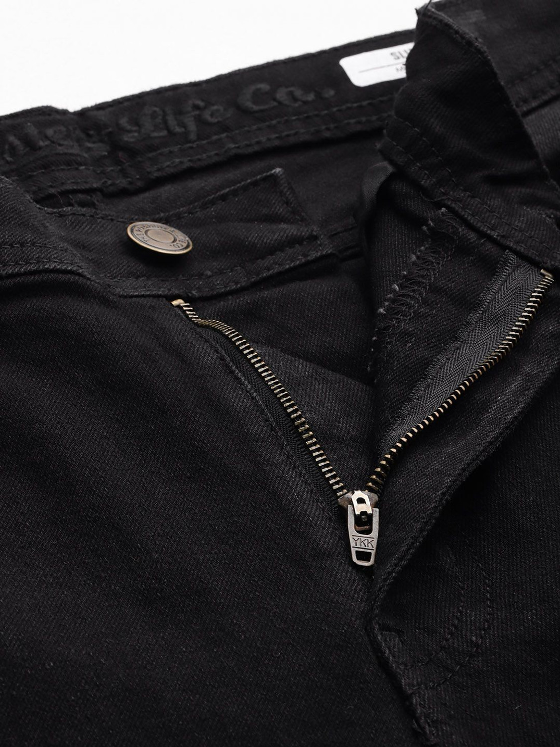 Image of Roadster Slim Men Black Jeans