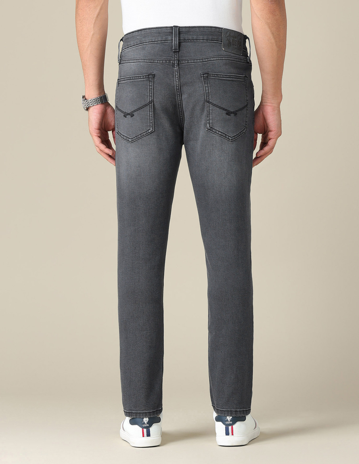 Image of U.S. Polo Assn. Denim Co. Regular Men Black Jeans