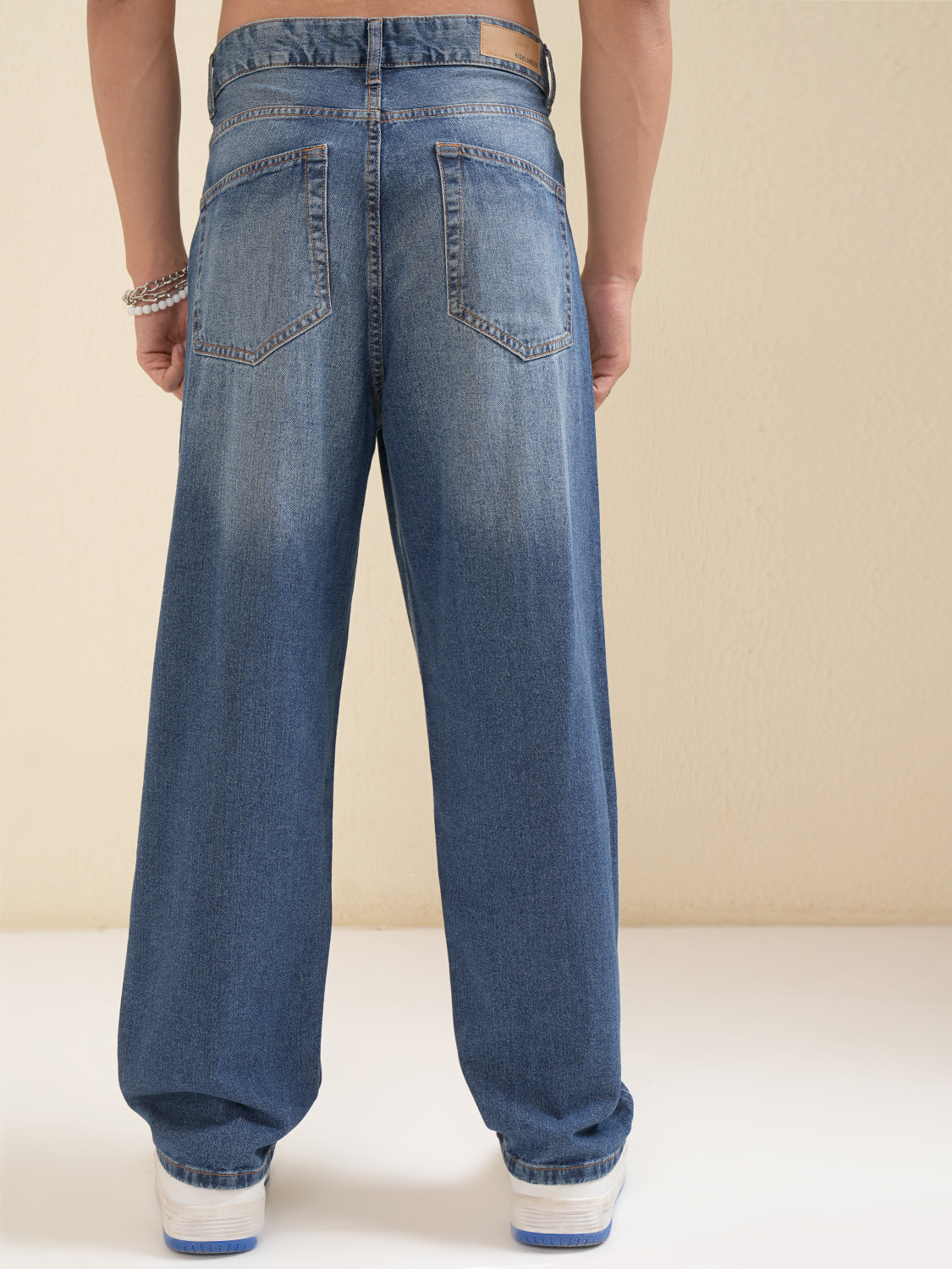 Image of HIGHLANDER Loose Fit Men Blue Jeans