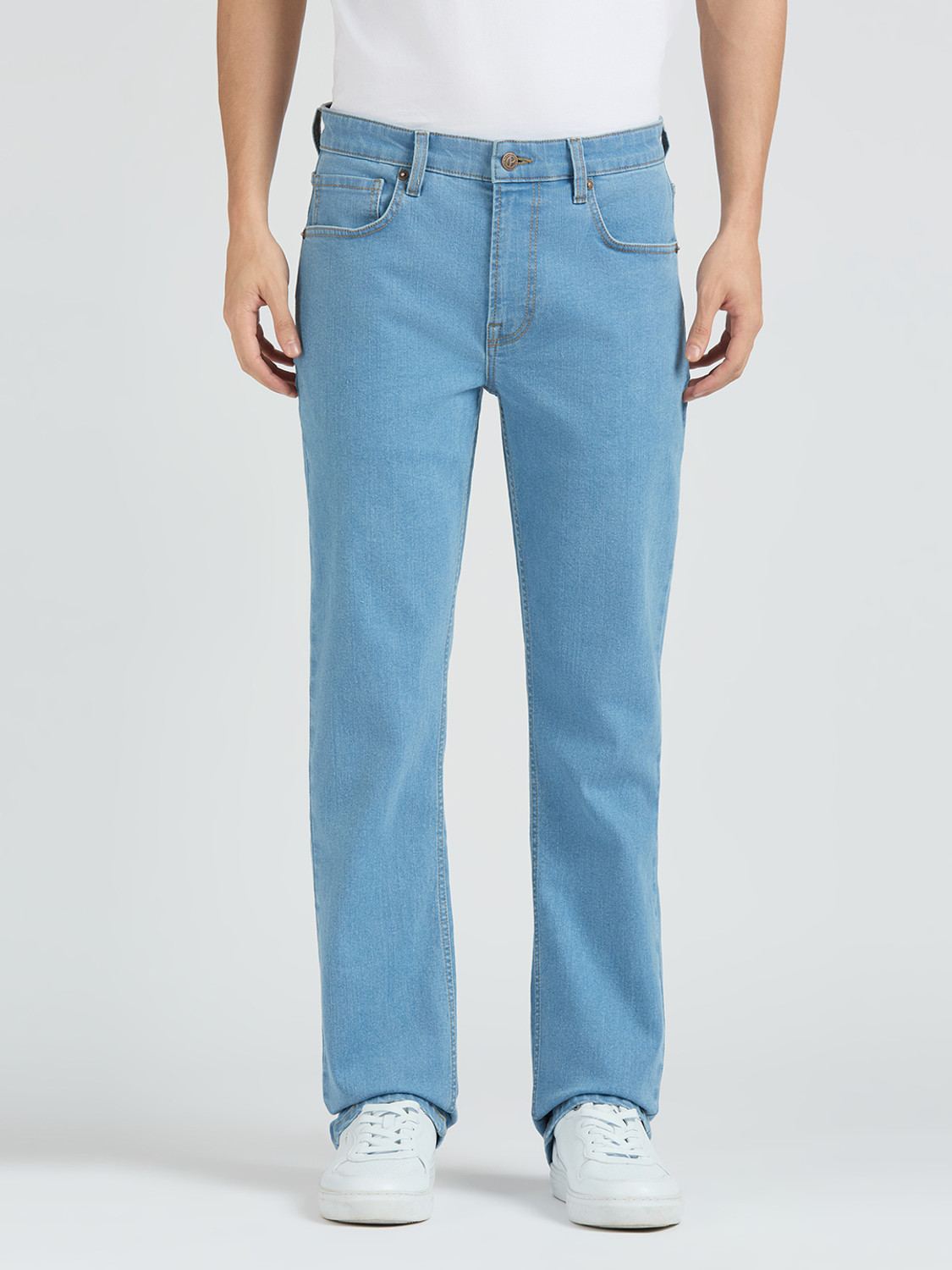 Image of Pepe Jeans Straight Fit Men Blue Jeans