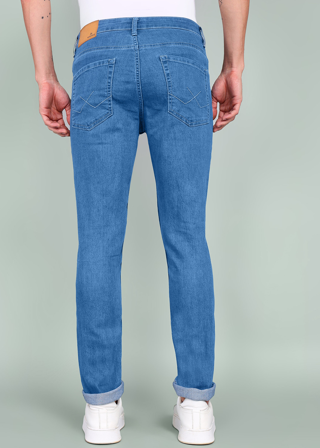 Image of WROGN Slim Men Blue Jeans