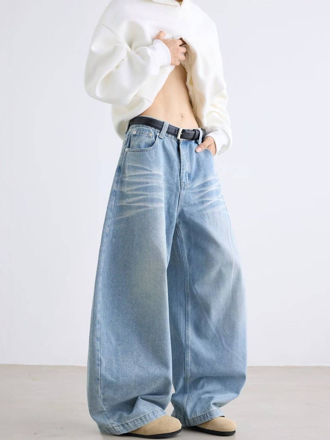 Suo Flared Men Blue Jeans - Image 3