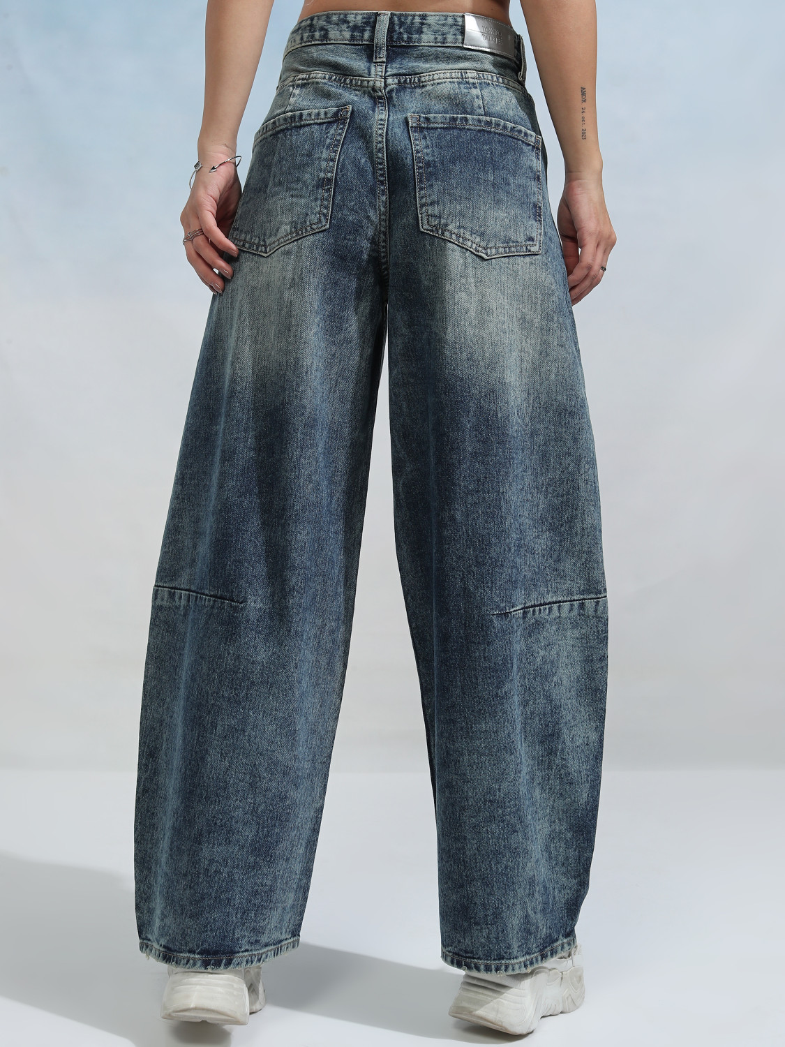 Image of Tokyo Talkies Boot-Leg Women Blue Jeans
