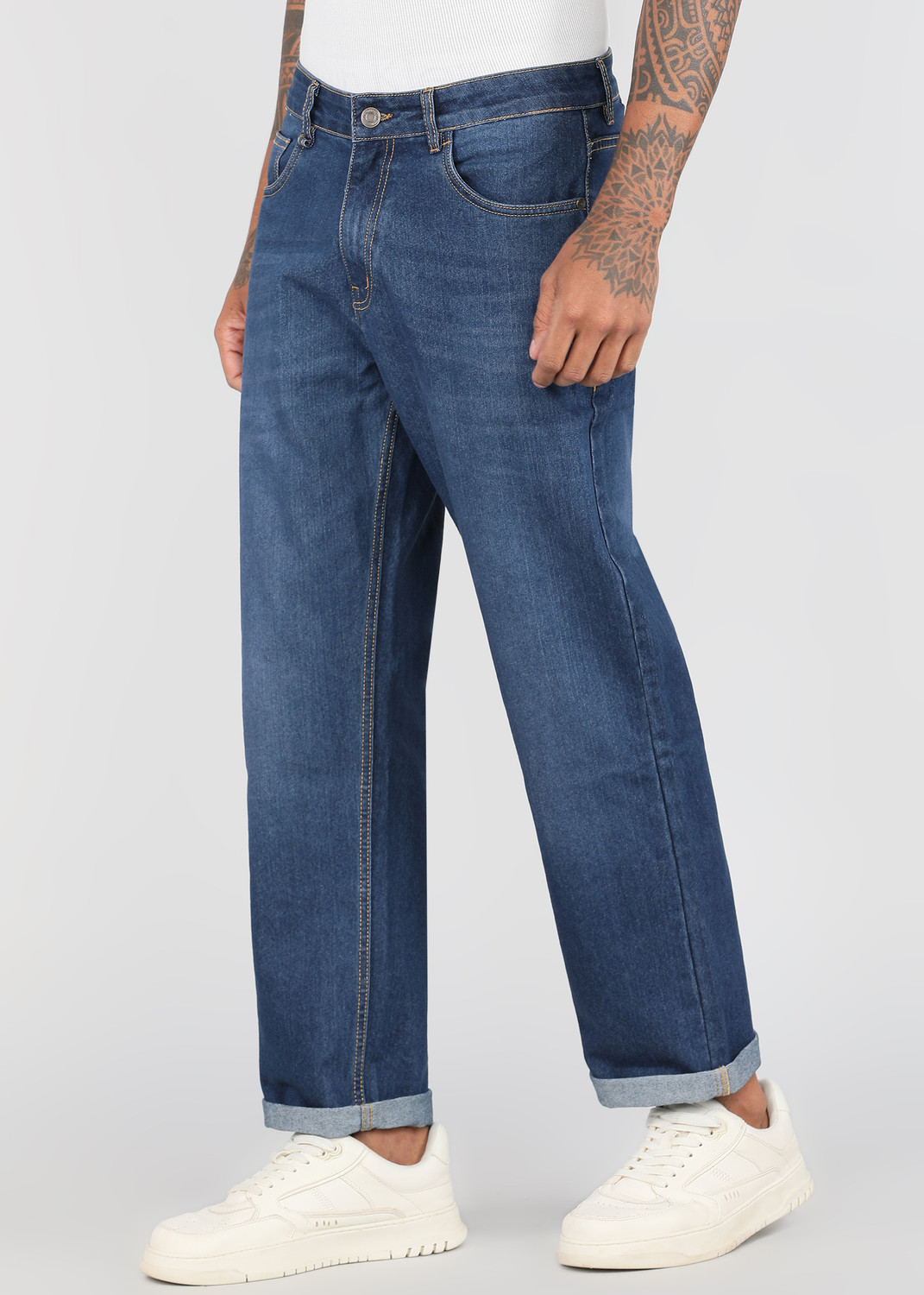 Image of Roadster Regular Men Blue Jeans