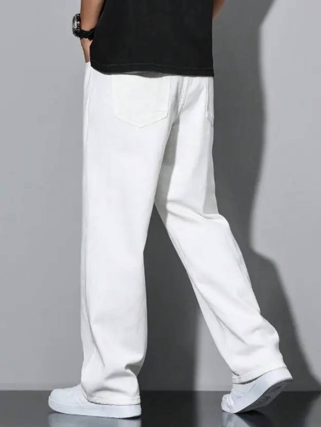 CABRRR Straight Fit Men White Jeans - Image 2