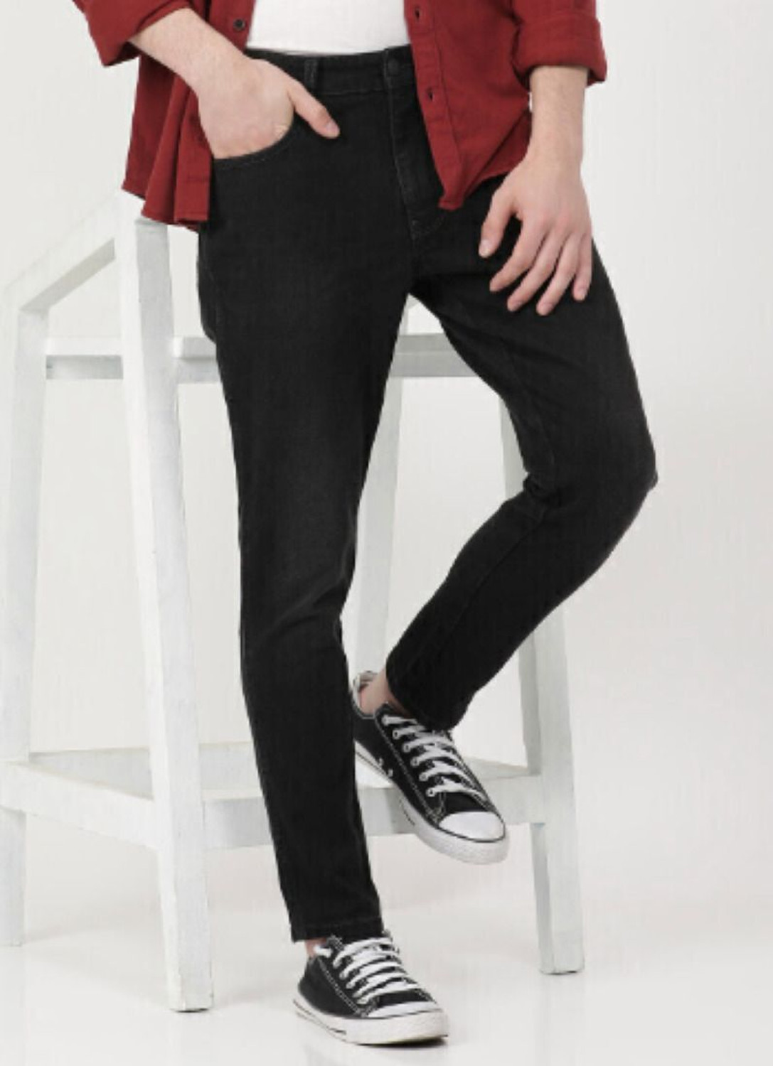 Image of VFHG Slim Men Black Jeans
