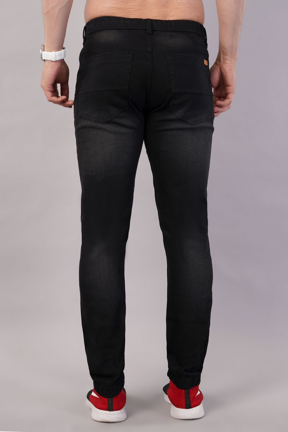 Image of NIVASU Jogger Fit Men Black Jeans