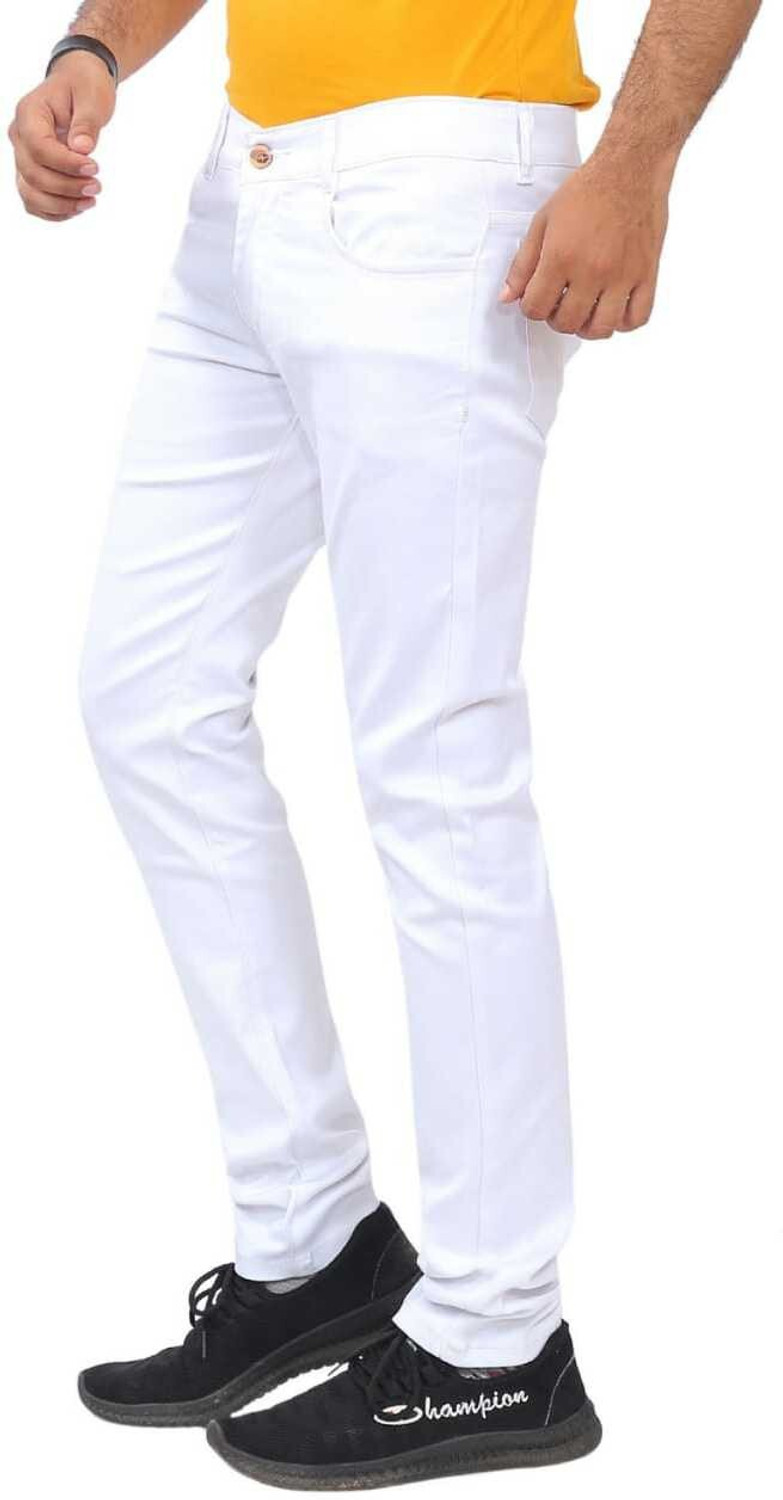 Image of BEG FASHION Slim Men White Jeans