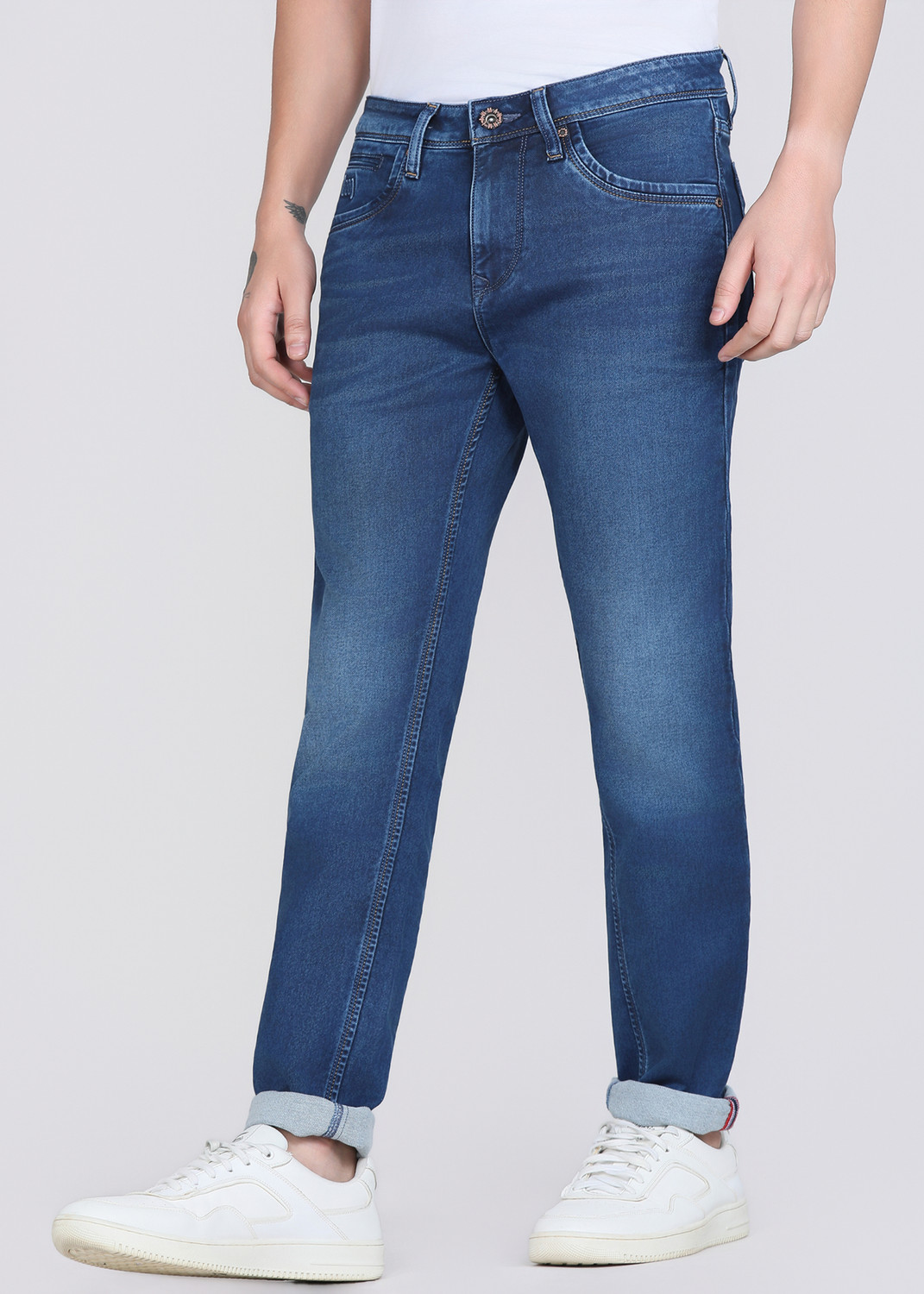 Image of LAWMAN Skinny Men Blue Jeans